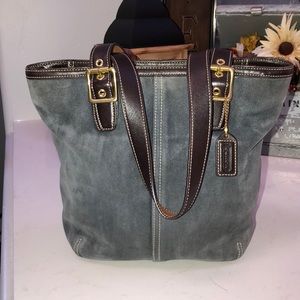 COACH Leather Suede Purse style No C33-9579